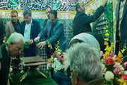 ضریح مطهر حضرت یحیی ابن موسی (ع) غبار روبی و عطر افشانی شد